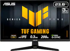 ASUS
SERIES FIVE
TUF GAMING
23.8"
3 Year Warranty
FULL HD 1080
FAST IPS
0.3 ms
200Hz
NVIDIA G-SYNC