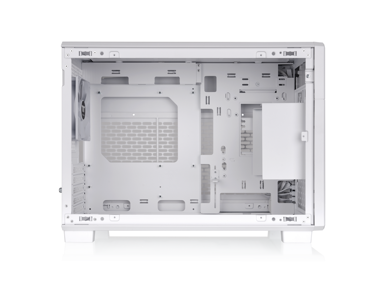 Alt View 1. Thermaltake - Thermaltake TR200; 6.0" LCD; Micro Chassis; mATX/mITX; 360mm Rad; 365mm GPU; 258mm PSU; 175mm AIO; 1x120mm Fan - Snow.