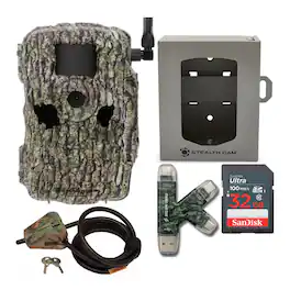 Stealth Cam - Fusion X 26MP Dual Carrier Camera (Treebark Camo) Bundle