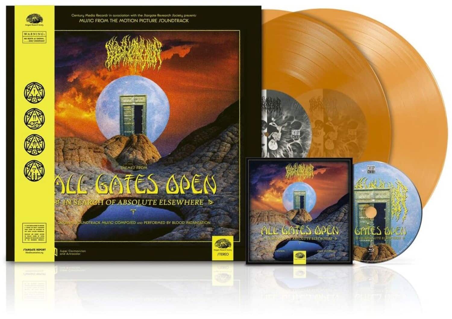 Blood Incantation - All Gates Open (Original Soundtrack) - Orange Colored Vinyl with Blu-Ray   - VINYL LP price history on PriceWatchPro