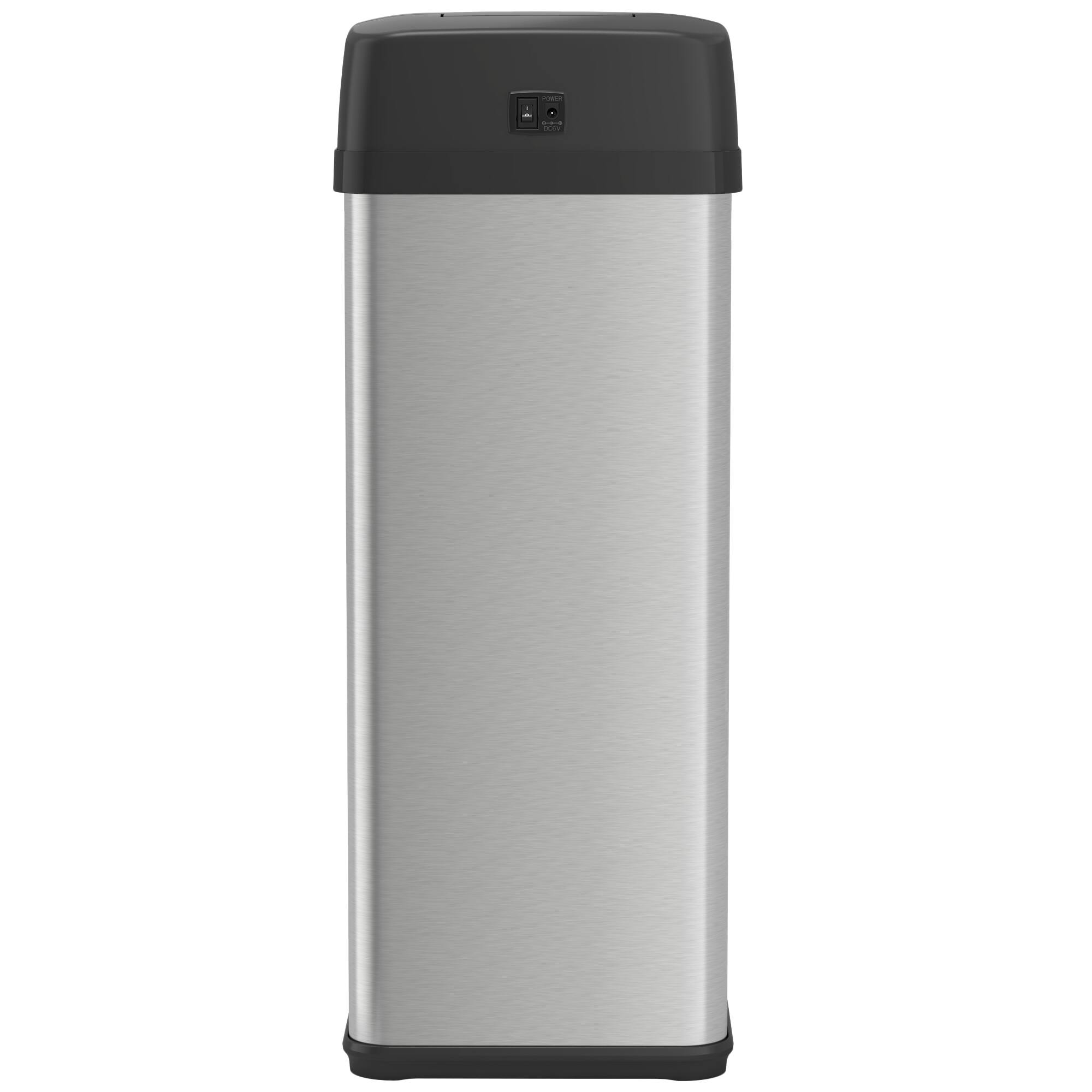 Alt View 17. iTouchless - 13-Gal. Touchless Trash Can - Stainless Steel.