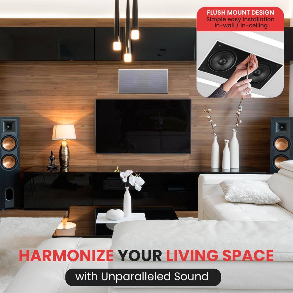FLUSH MOUNT DESIGN  
Simple easy installation in-wall / in-ceiling  

HARMONIZE YOUR LIVING SPACE  
with Unparalleled Sound