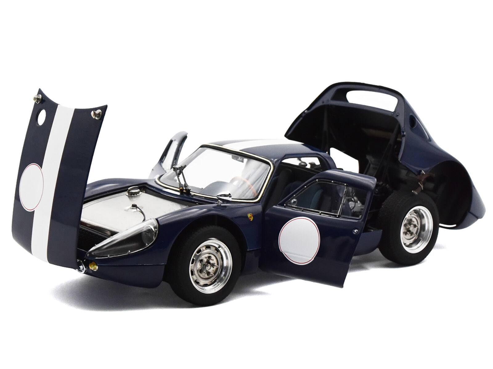 Alt View 1. CMC - Porsche 904 Carrera GTS Dark Blue with White Stripe "Bonhams Scottsdale Auction 2017" Limited Ed 1/18 Model Car by CMC.