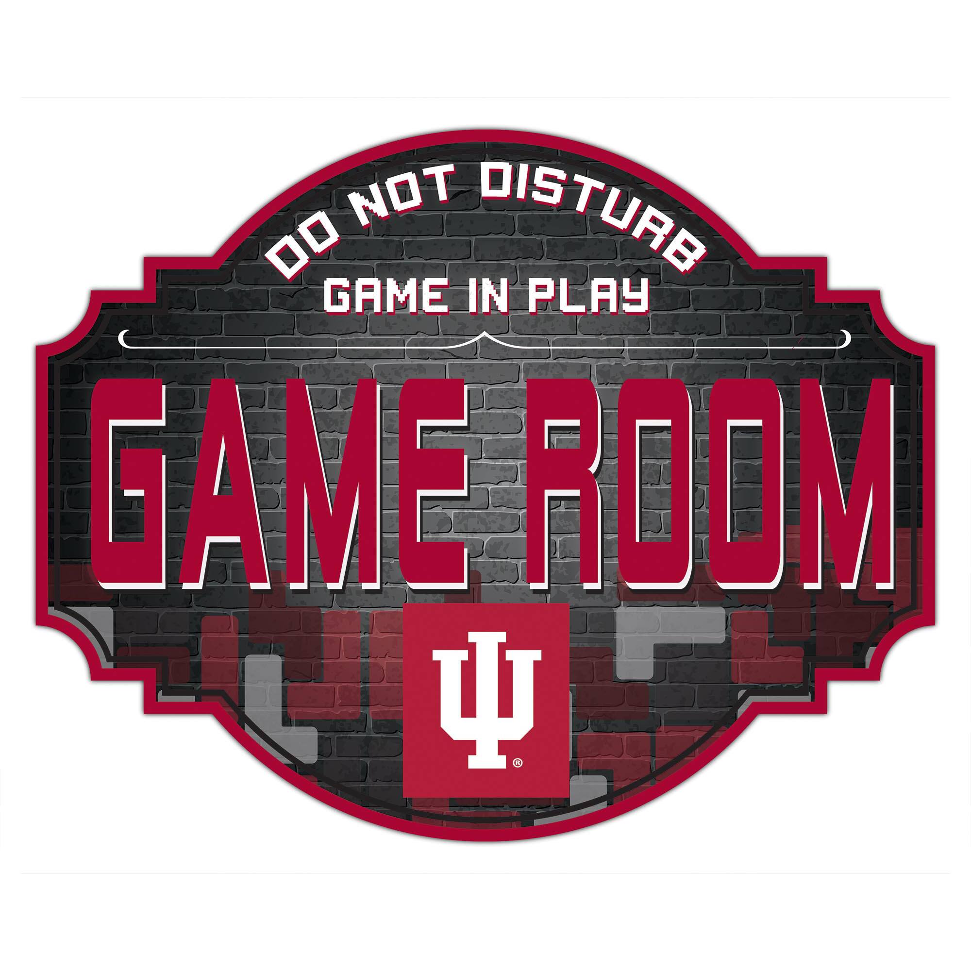 Indiana Hoosiers 12'' Game Room Tavern Sign
