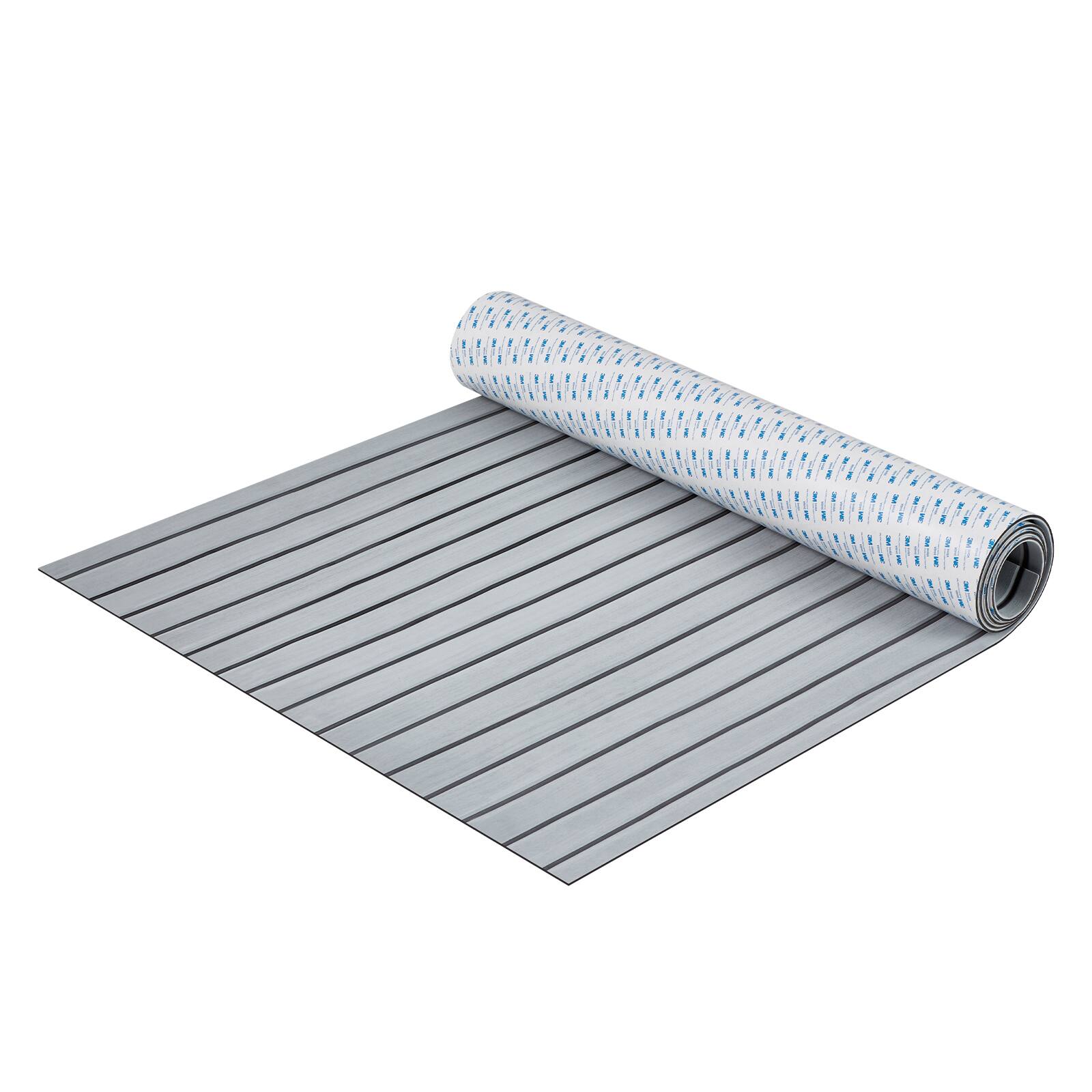 Alt View 5. VEVOR - EVA Foam Boat Decking, 94.5" x 35.4" Non-Slip Self-Adhesive Marine Flooring, 23.2 sq.ft Carpet for Boats, Yachts - Light gray.