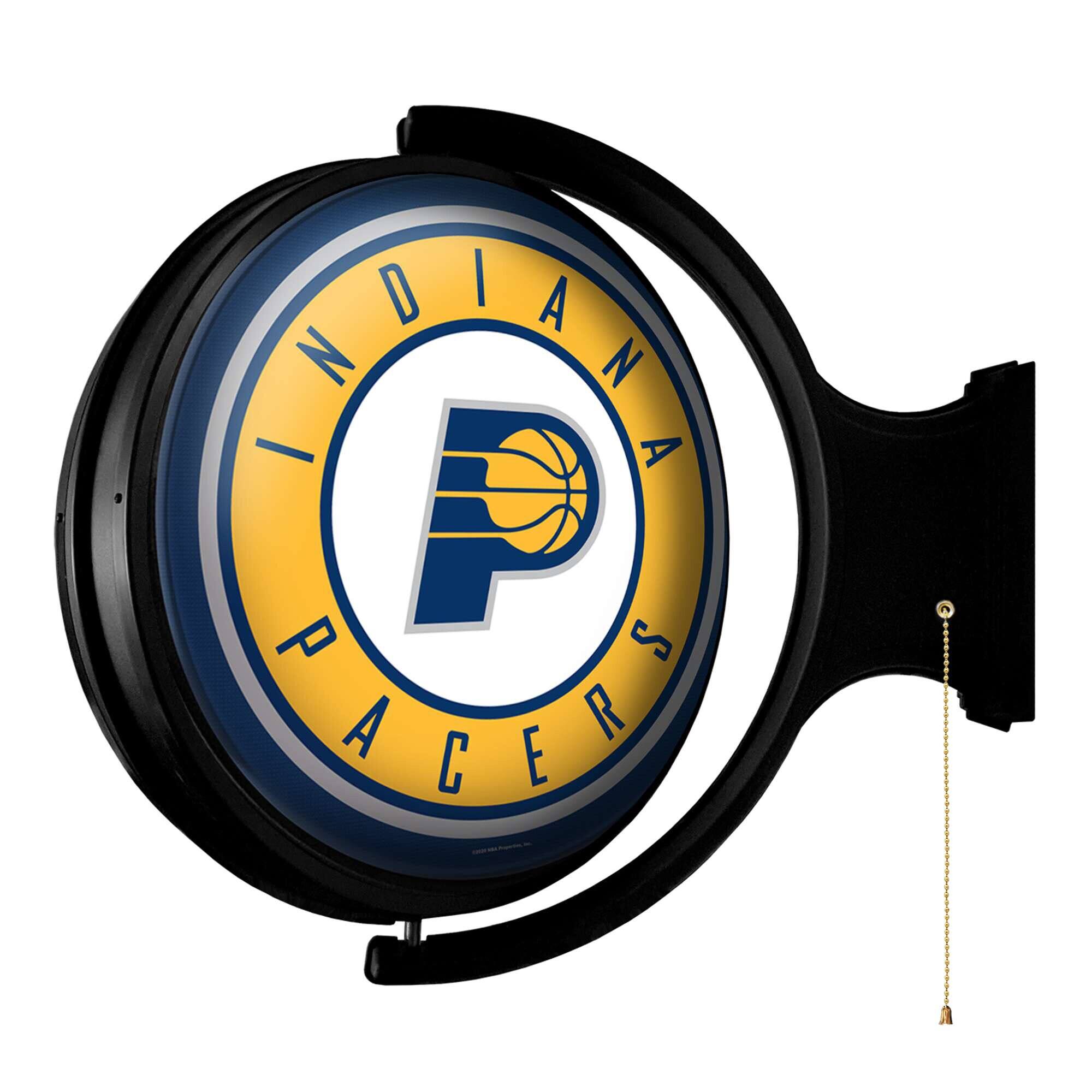 Alt View 1. The Fan-Brand - Indiana Pacers 21'' x 23'' Rotating Lighted Wall Sign - Multicolor.