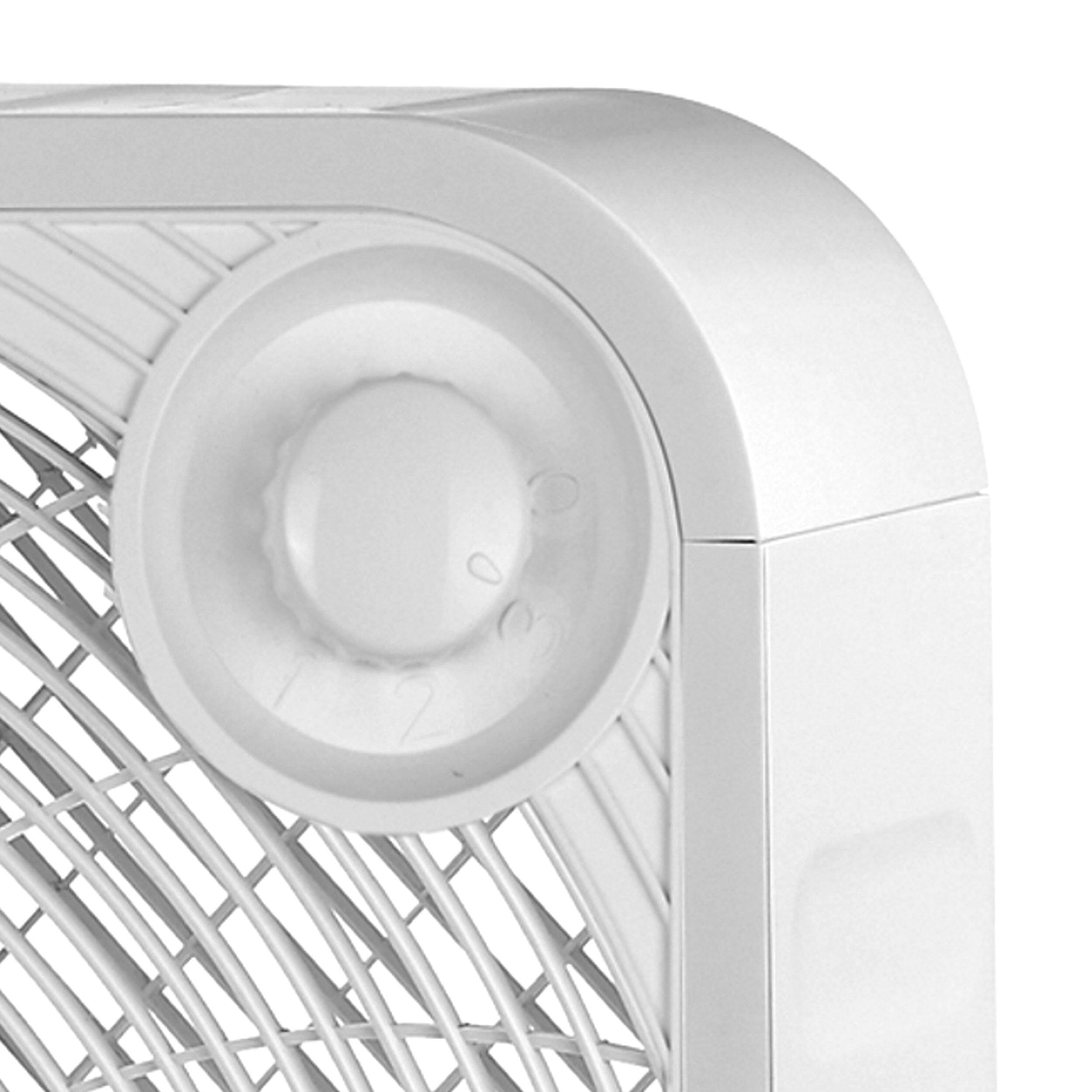 Alt View 2. Kool Zone - Kool Zone 20" Box Fan- White - White.