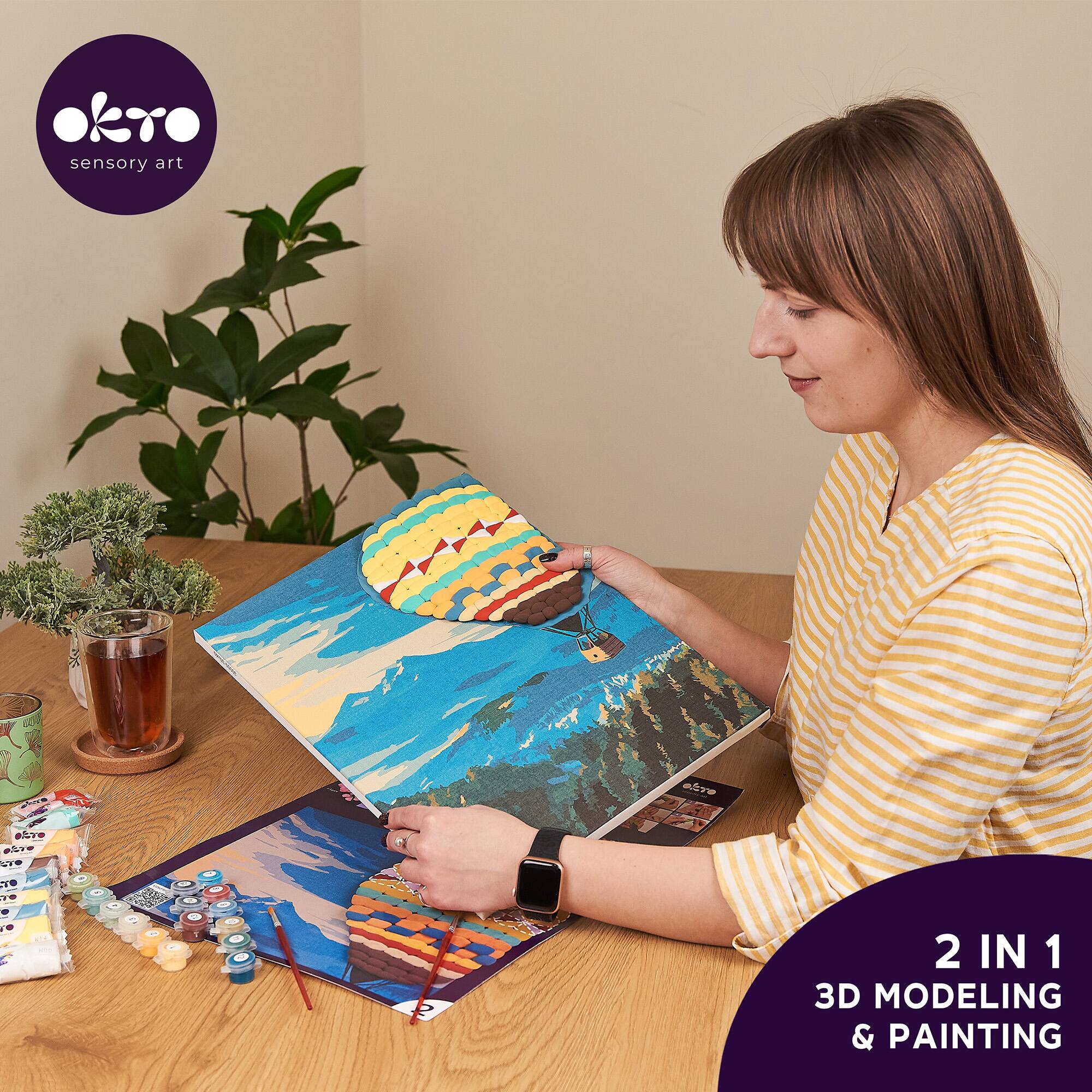 okro sensory art  
2 IN 1  
3D MODELING & PAINTING