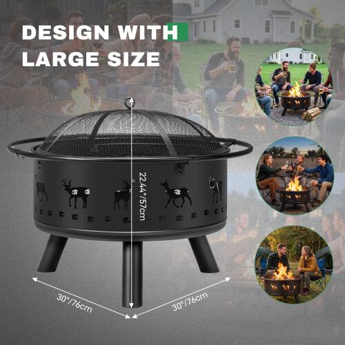 DESIGN WITH LARGE SIZE

30"/76cm

22.44"/57cm

30"/76cm