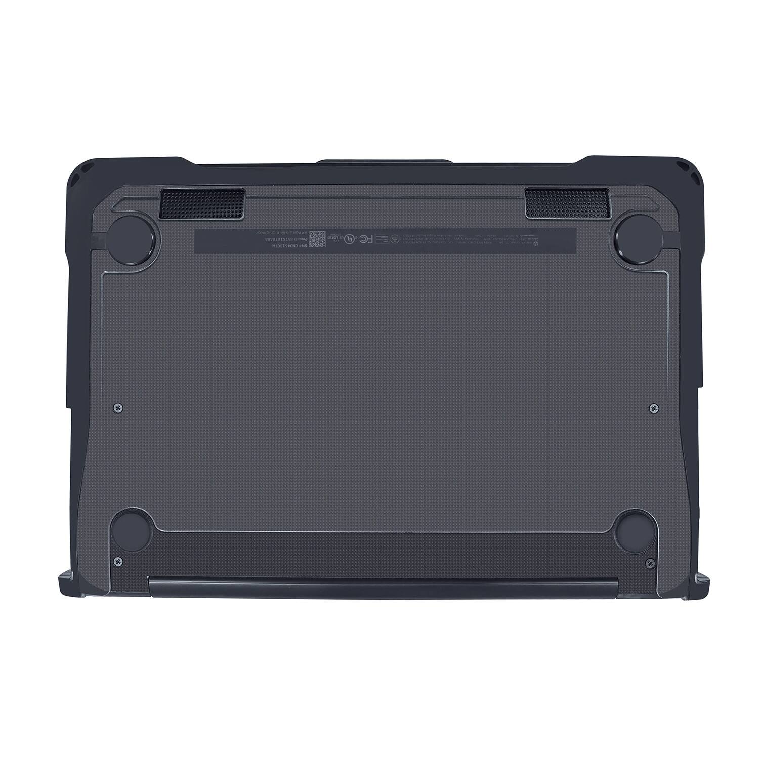 Alt View 4. SaharaCase - HP Fortis G1M/Flip G1M Chromebook (2in1) Case | Ultra Shield Design | Shock-Absorbing Corners | Venture Series - Clear/Black.