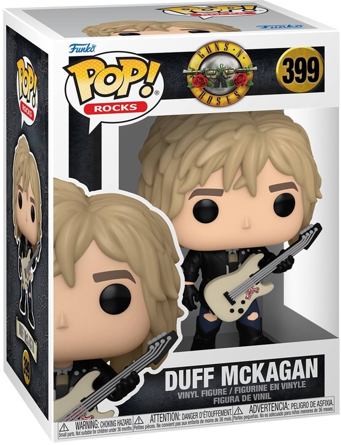 Funko POP! ROCKS GUNS N ROSES 399 DUFF MCKAGAN VINYL FIGURE / FIGURINE VINYL FIGURA DE VINIL ASFIXIA ADVERTENCIA: PELIGRO DE AFIXIA. ATTENTION: DANGER D'ÉTOUFFEMENT. WARNING: CHOKING HAZARD. Partes pequeñas. No es adecuado para niños menores de 36 meses. Petites pièces. Ne convient pas aux enfants. Small parts. Not suitable for children under 36 months.