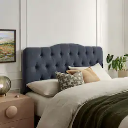 Annabel Upholstered Headboard by Modway - Denim