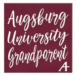 Jardine - Augsburg Auggies 10" x 10" Grandparent Plaque - Maroon