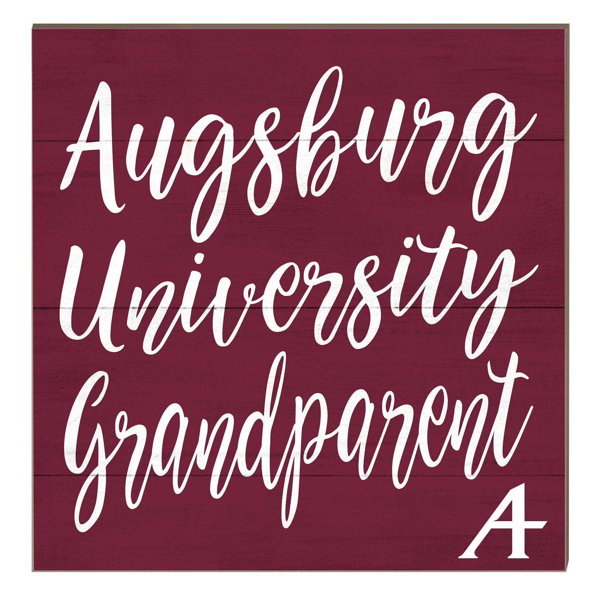 Augsburg Auggies 10" x 10" Grandparent Plaque
