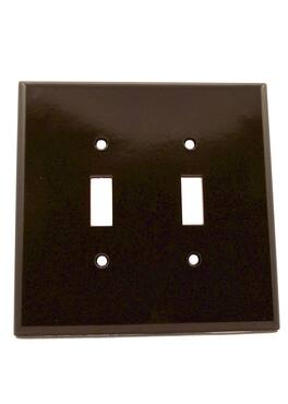 Leviton - 2-Gang Oversized Thermoset Toggle Wall Plate 85109 - White