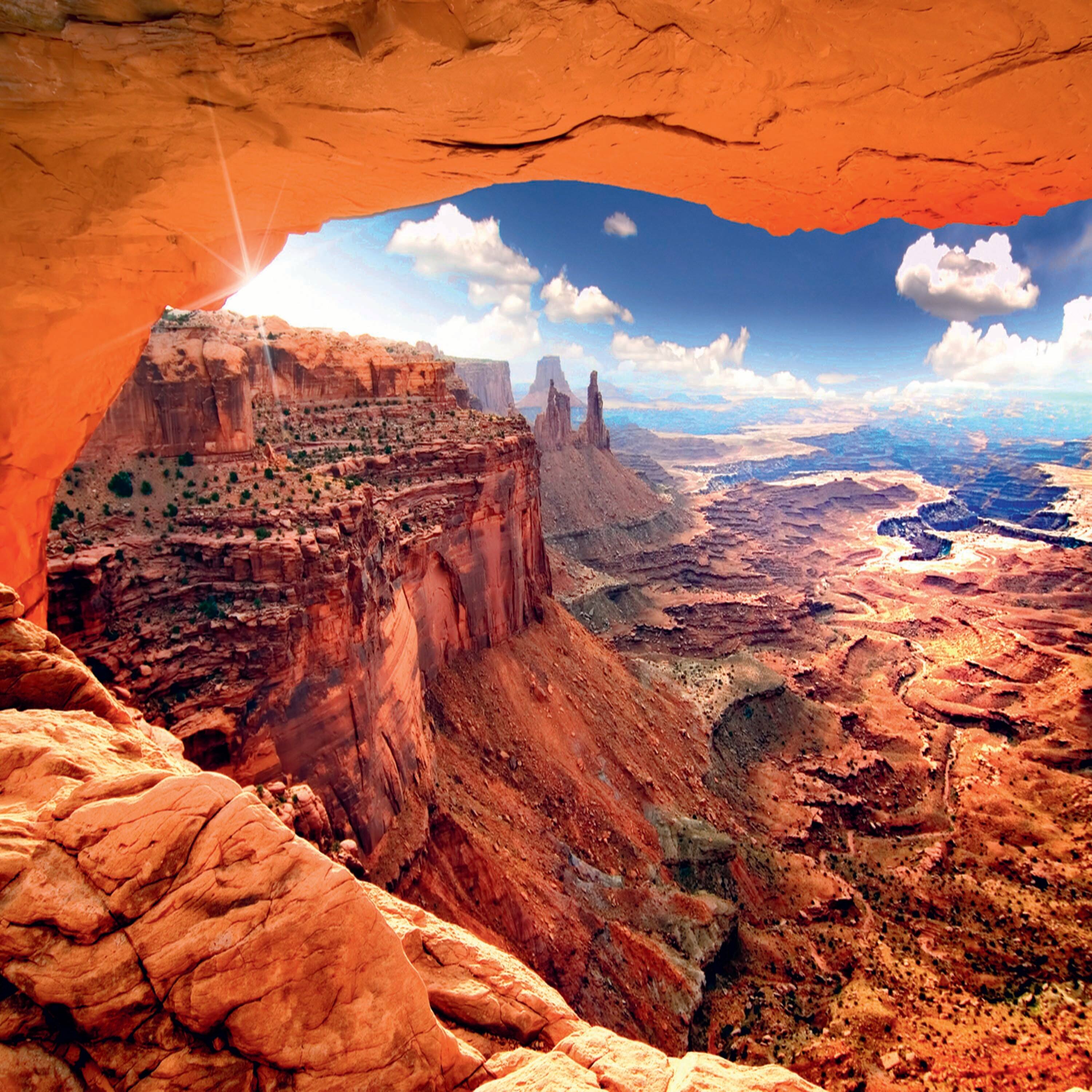 Alt View 1. Trefl - Trefl Red Heavenly View of World 1000 Piece Puzzle.