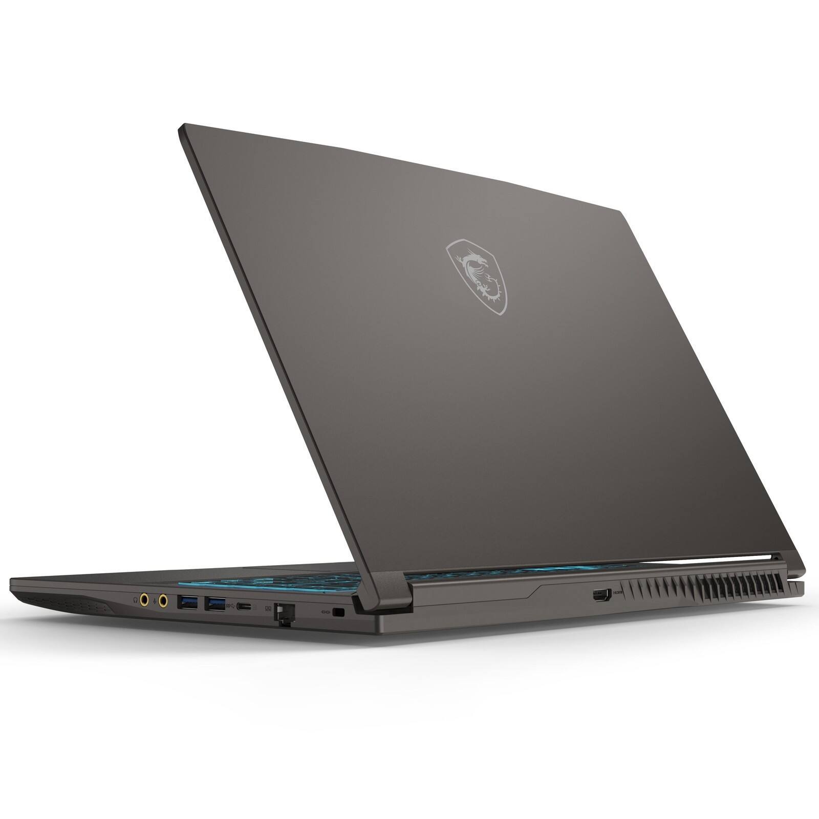 Alt View 3. MSI - MSI THIN 15 B13VF-2829US 15.6" INTEL CORE i5 13420H 16GB DDR4 512GB SSD GeFORCE RTX4060 8GB GDDR6 WIN11 H COSMOS GRAY - Black.