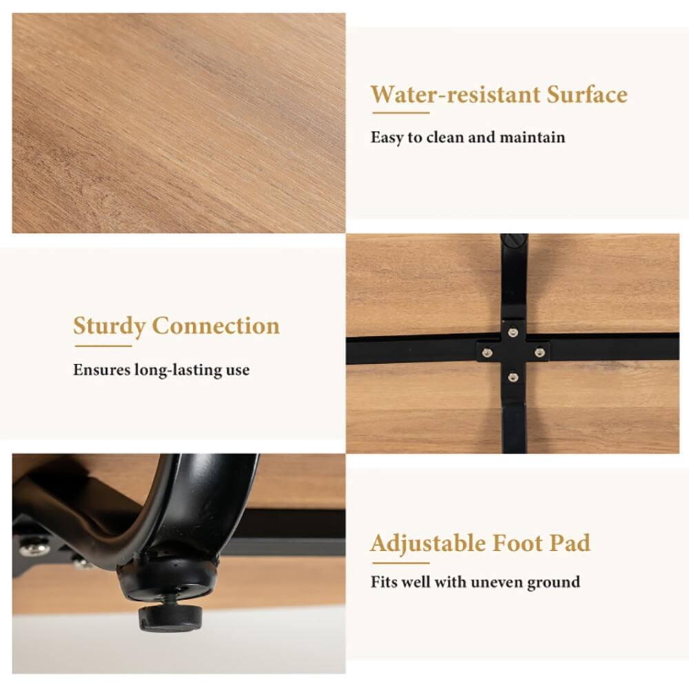 - Water-resistant Surface
  - Easy to clean and maintain

- Sturdy Connection
  - Ensures long-lasting use

- Adjustable Foot Pad
  - Fits well with uneven ground