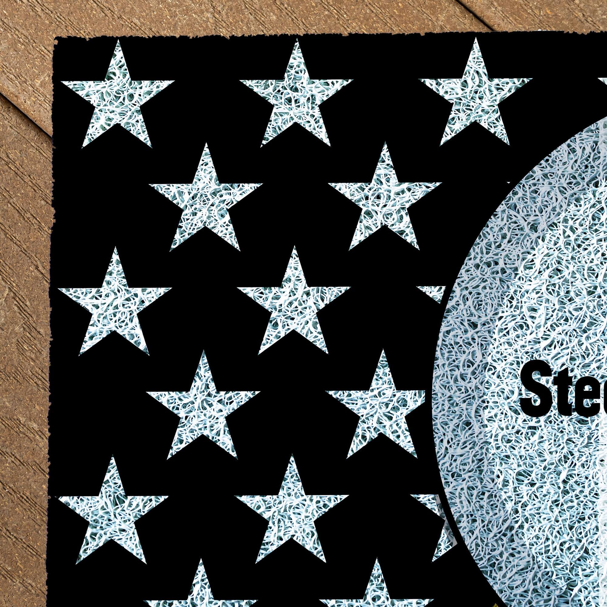 Alt View 2. Evergreen Enterprises - Pittsburgh Steelers 16" x 28" Stars & Stripes Patriotic Turf Mat - Multicolor.