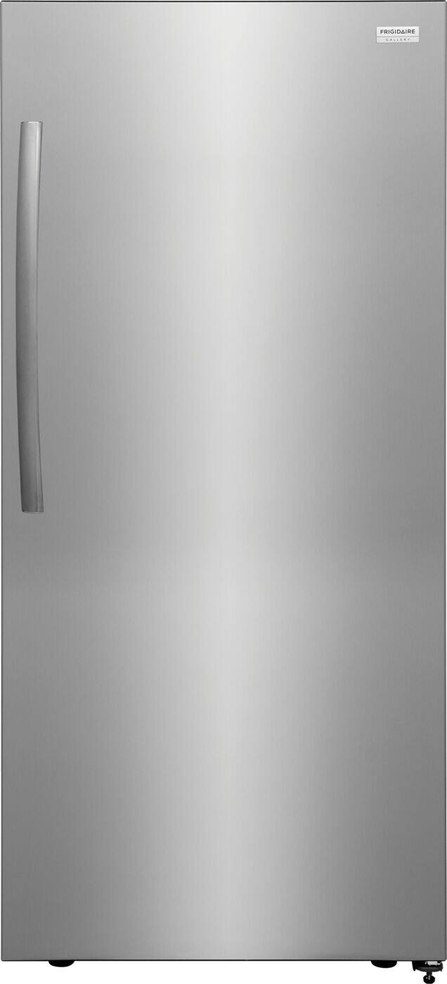 Front. Frigidaire - 19 Cu. Ft. Single Door Refrigerator - Smudge-Proof® Stainless Steel.