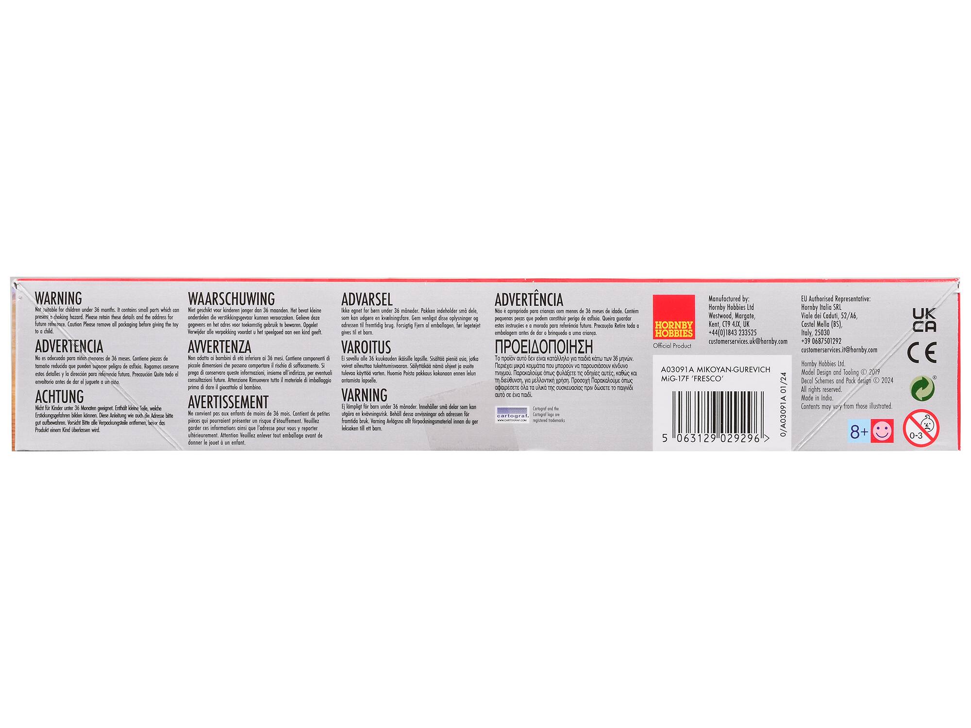 **WARNING**  
Not suitable for children under 36 months. This contains small parts which can be a choking hazard. Please remove all packaging before giving the toy to a child. Caution: Please remove all packaging before giving the toy to a child.

**WAARSCHUWING**  
Niet geschikt voor kinderen onder 36 maanden. Dit bevat kleine delen die een smoorverstikkingsgevaar vormen. Voorzichtigheid is geboden.

**ADVERTENCIA**  
No es adecuado para niños menores de 36 meses. Contiene piezas pequeñas que pueden ser una peligro para los niños. Rogamos conservar fuera del alcance de los niños.

**ADVERTENZA**  
Non è adatto a bambini di sotto i 36 mesi. Contiene componenti che possono rappresentare un pericolo di soffocamento. Avvertenza: Rimuovere tutta l'imballaggio prima di dare il giocattolo al bambino.

**AVARSEL**  
Ikke egnet for barn under 36 måneder. Pakkingsmaterialer og deler kan være farlige for små barn
