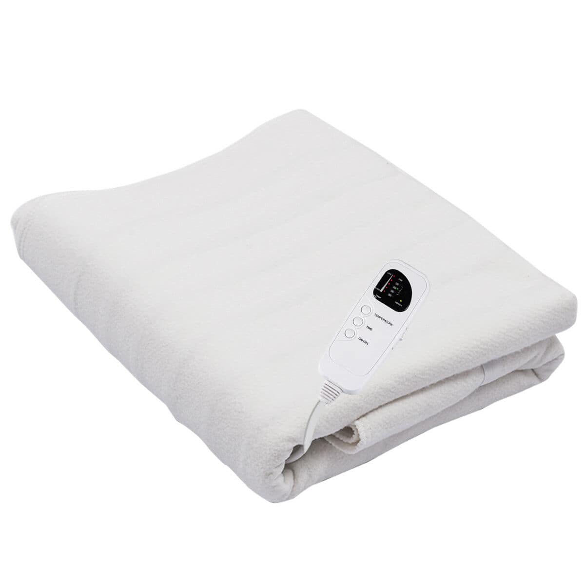 Front. Costway - Digital Massage Table Warmer Warming Pad Heat Settings Auto Overheat Protection - White.