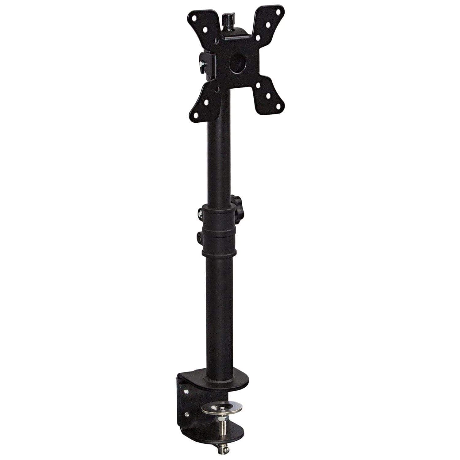 Mount-It! - Single Monitor Desk Mount for Up to 34″ Screens – Height Adjustable with Tilt & Swivel - Black