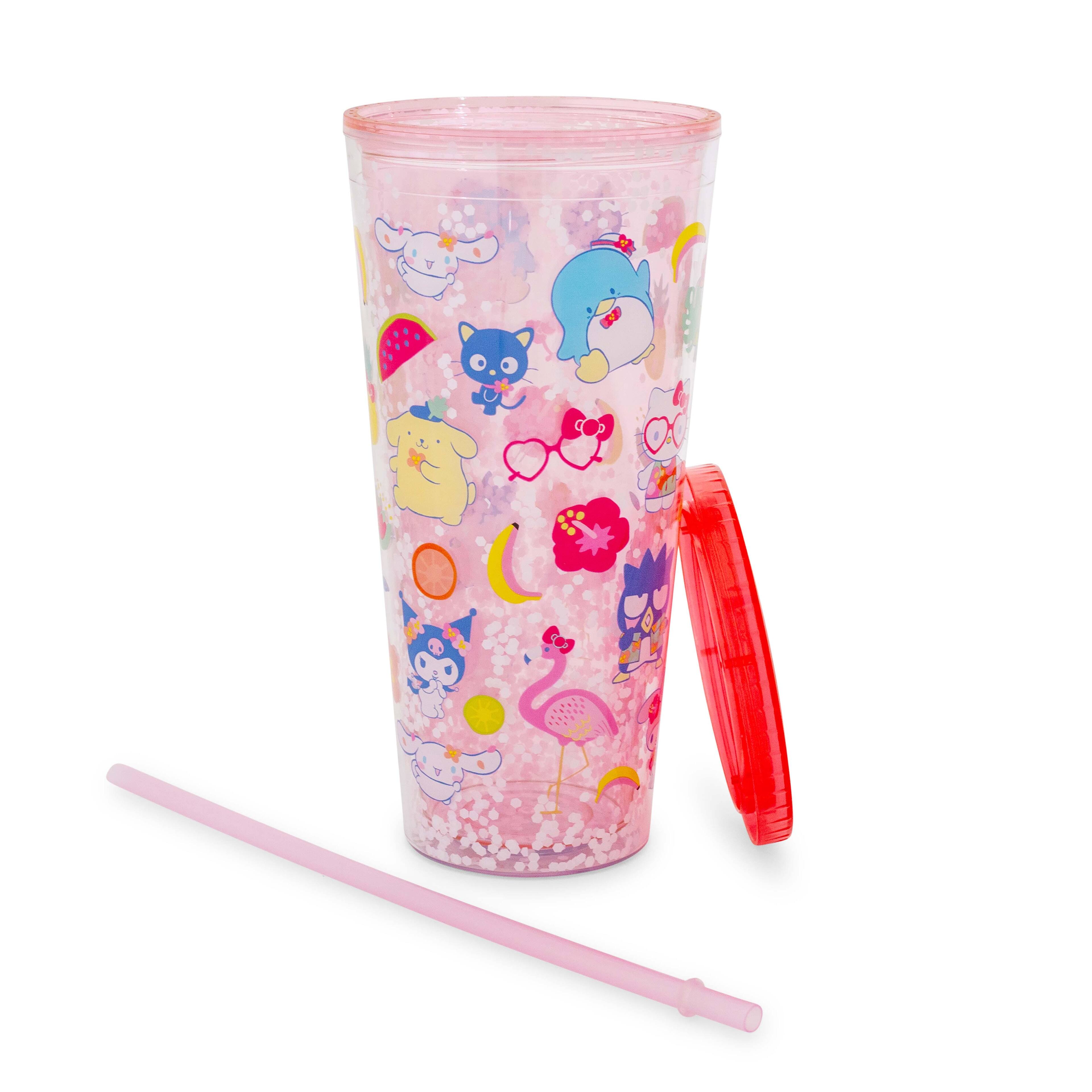 Alt View 10. Silver Buffalo - Sanrio Hello Kitty and Friends Icons Confetti Carnival Cup | Holds 32 Ounces - Pink.
