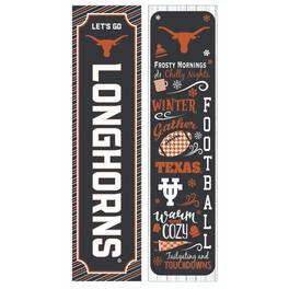 Evergreen Enterprises - Texas Longhorns 47" Double Sided Winter Leaner Fan Sign - Multicolor