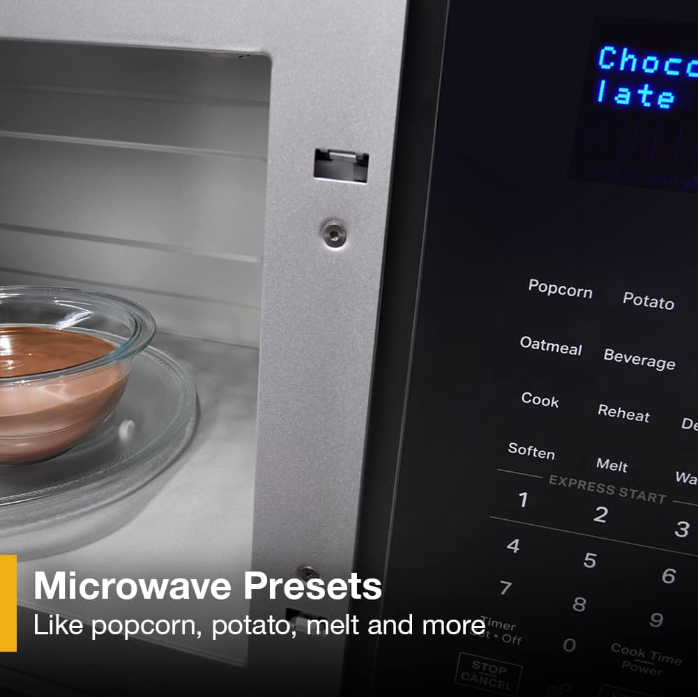 Microwave Presets
Like popcorn, potato, melt and more
