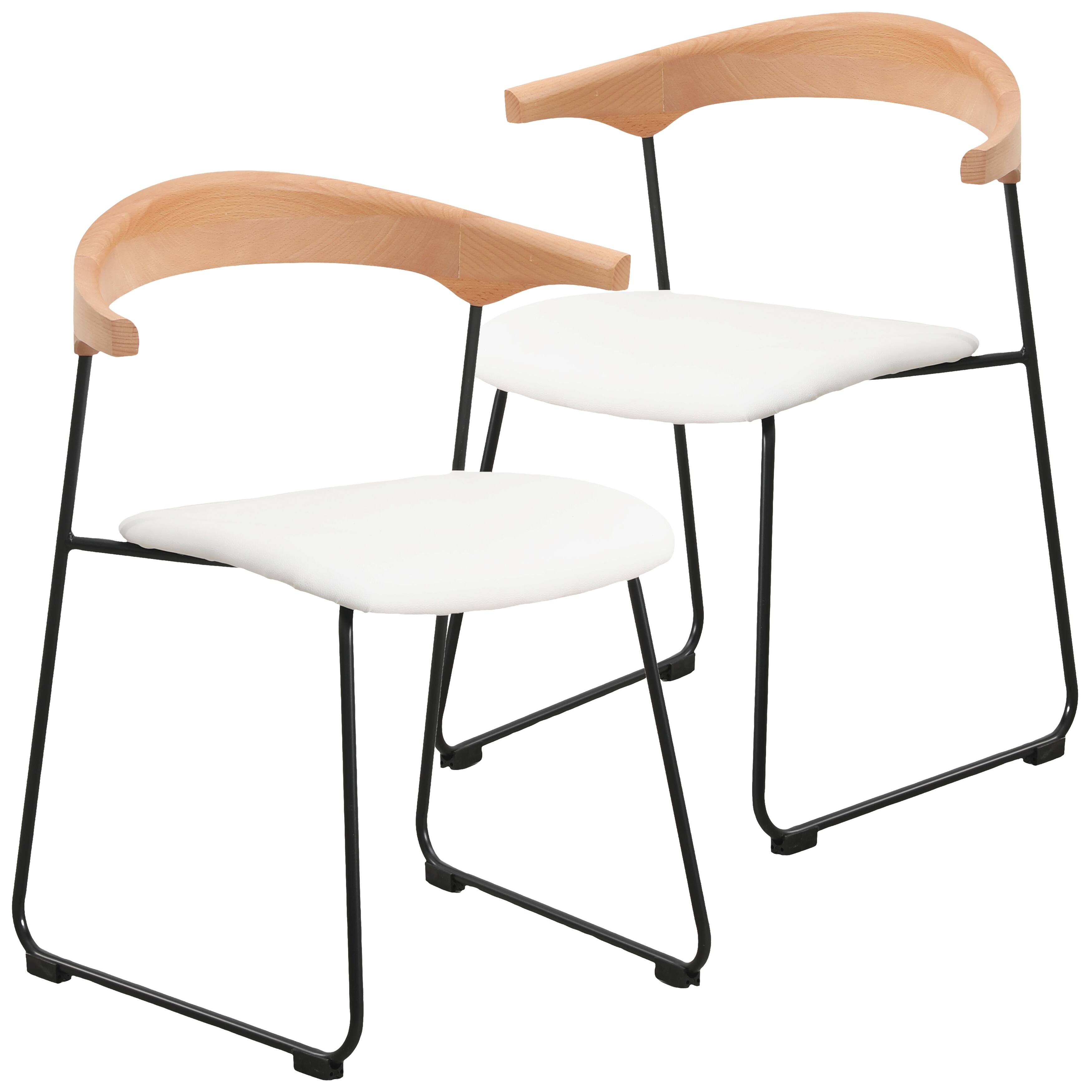 Natural Wood/White