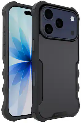 Smartish - iPhone 17 Pro MagSafe Case - Gripzilla Protective Magnetic Case Rugged Drop Tested Heavy Duty Grip Armor Cover - Black Tie Affair