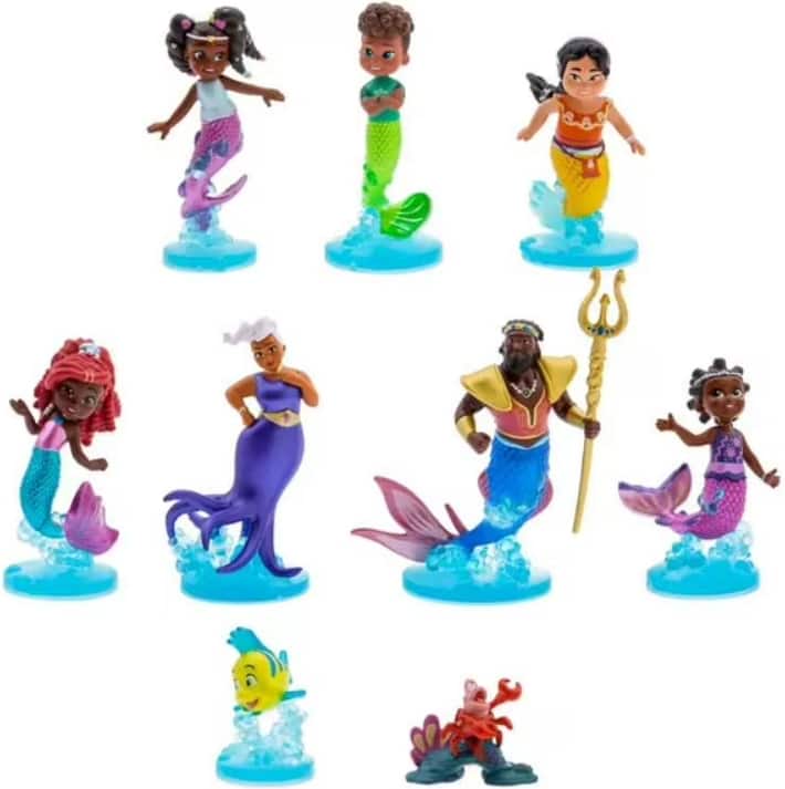 Disney - Ariel 9-Piece PVC Mega Figurine Playset