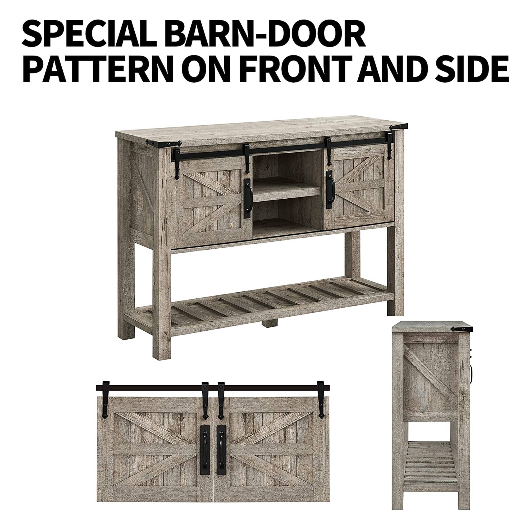 SPECIAL BARN-DOOR PATTERN ON FRONT AND SIDE