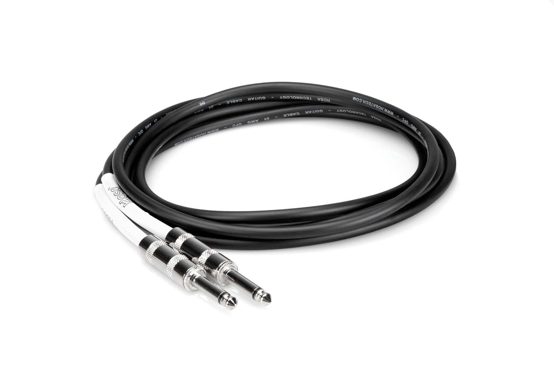 Hosa Technology - GTR-215R Guitar Cable, Hosa Straight to Right-angle, 15 ft