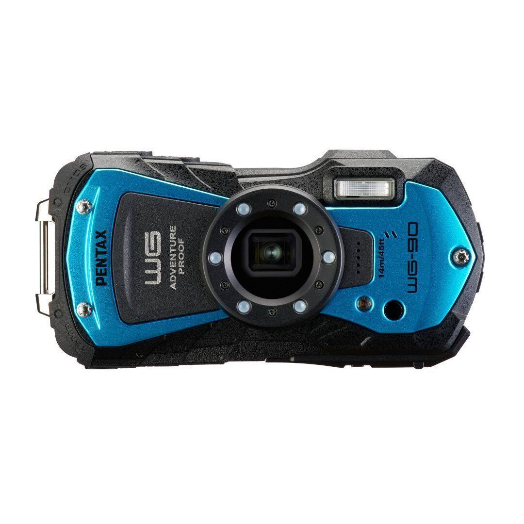 Pentax - WG-90 Compact Camera, Blue - Black
