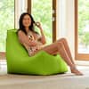 Front. Jaxx - Jaxx Juniper Outdoor Bean Bag Patio Chair & Poolside Lounge, Lime Green - Lime.