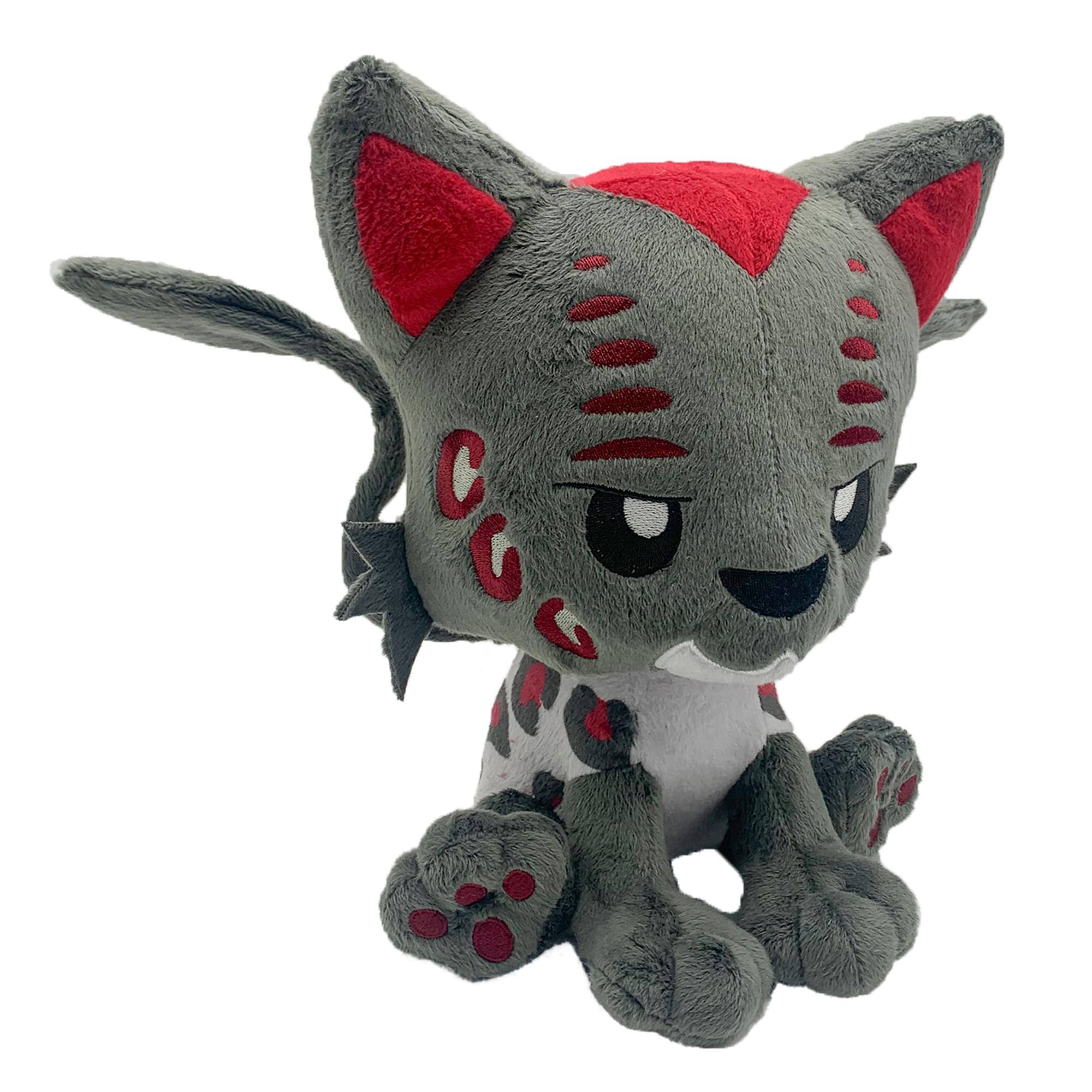 Alt View 1. Tentacle Kitty - Tentacle Kitty Campaign Critters Fantasy Coeurl Plush - Grey.