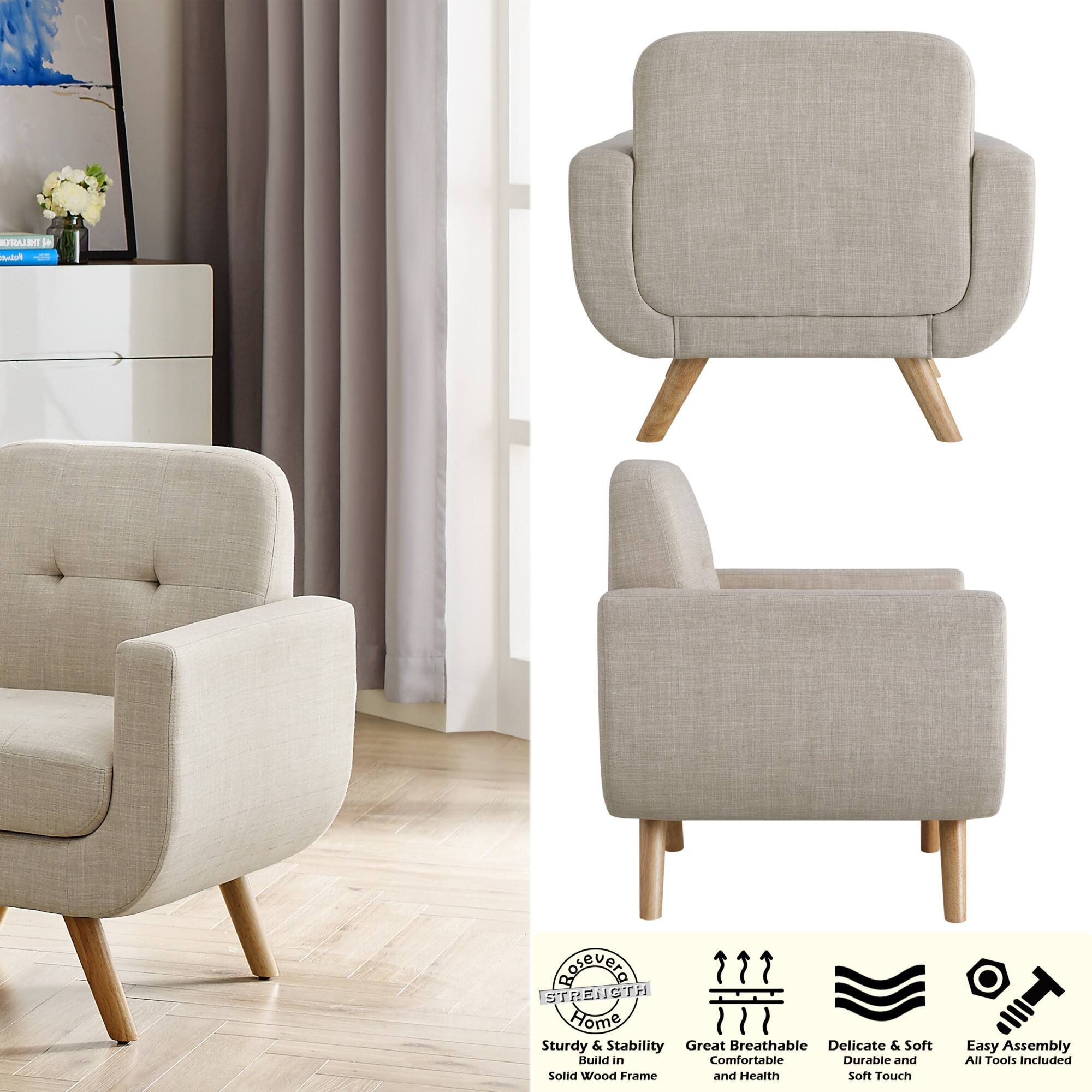 - **Strength Home**
  - Sturdy & Stability
  - Great Breathable
  - Delicate & Soft
  - Durable and Solid Wood Frame
  - Comfortable
  - Health
  - Soft Touch
  - Easy Assembly
  - All Tools Included