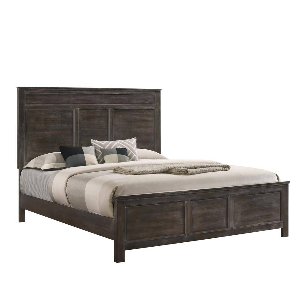 Alt View 1. New Classic Furniture - Furniture Andover Twin Size Solid Wood Bed in Nutmeg - Nutmeg.