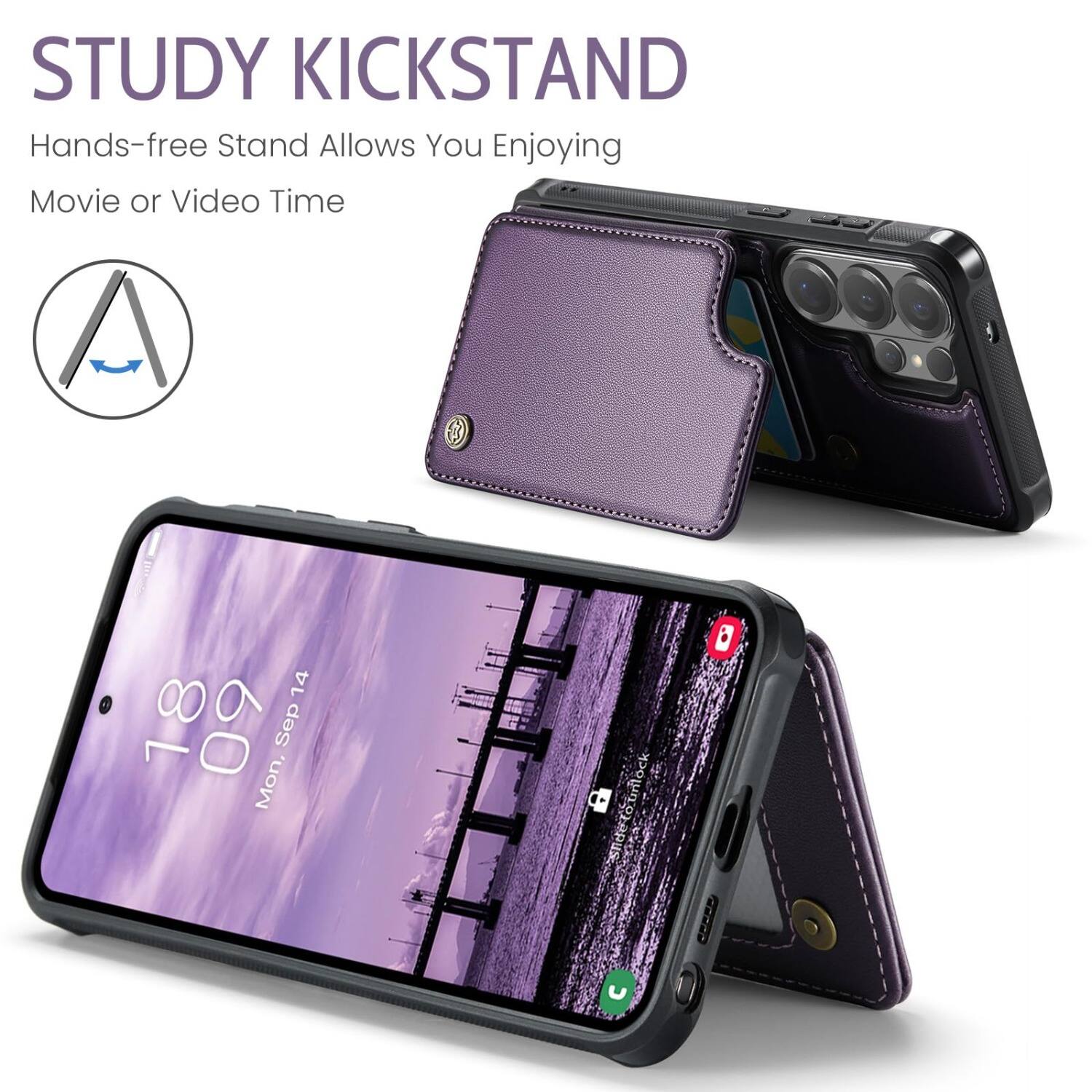 STUDY KICKSTAND  
Hands-free Stand Allows You Enjoying Movie or Video Time  

14 18 60 Mon, Sep  
0756 lo.unlock U  
a adidas