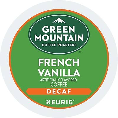GREEN MOUNTAIN COFFEE ROASTERS  
FRENCH VANILLA  
ARTIFICIALLY FLAVORED COFFEE  
DECAF  
KEURIG