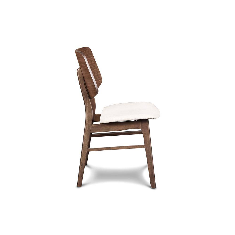 Alt View 3. New Classic Furniture - Oscar Walnut Solid Wood Dining Chair (Set of 6) - Brown.