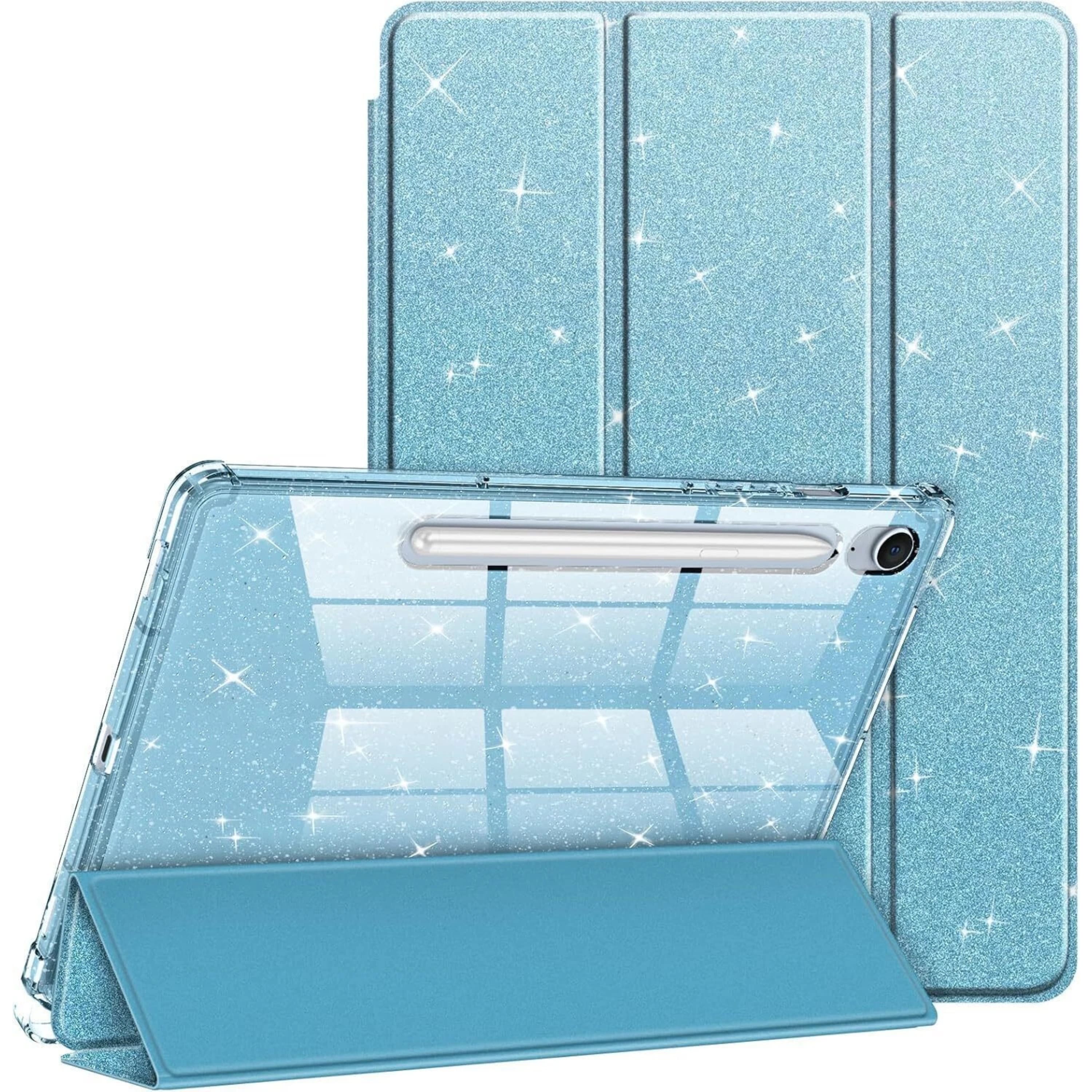 Kitcheniva - Slim Case For Samsung Galaxy Tab S9 FE And S10 FE 5G 10.9'' Clear Back Cover - Blue