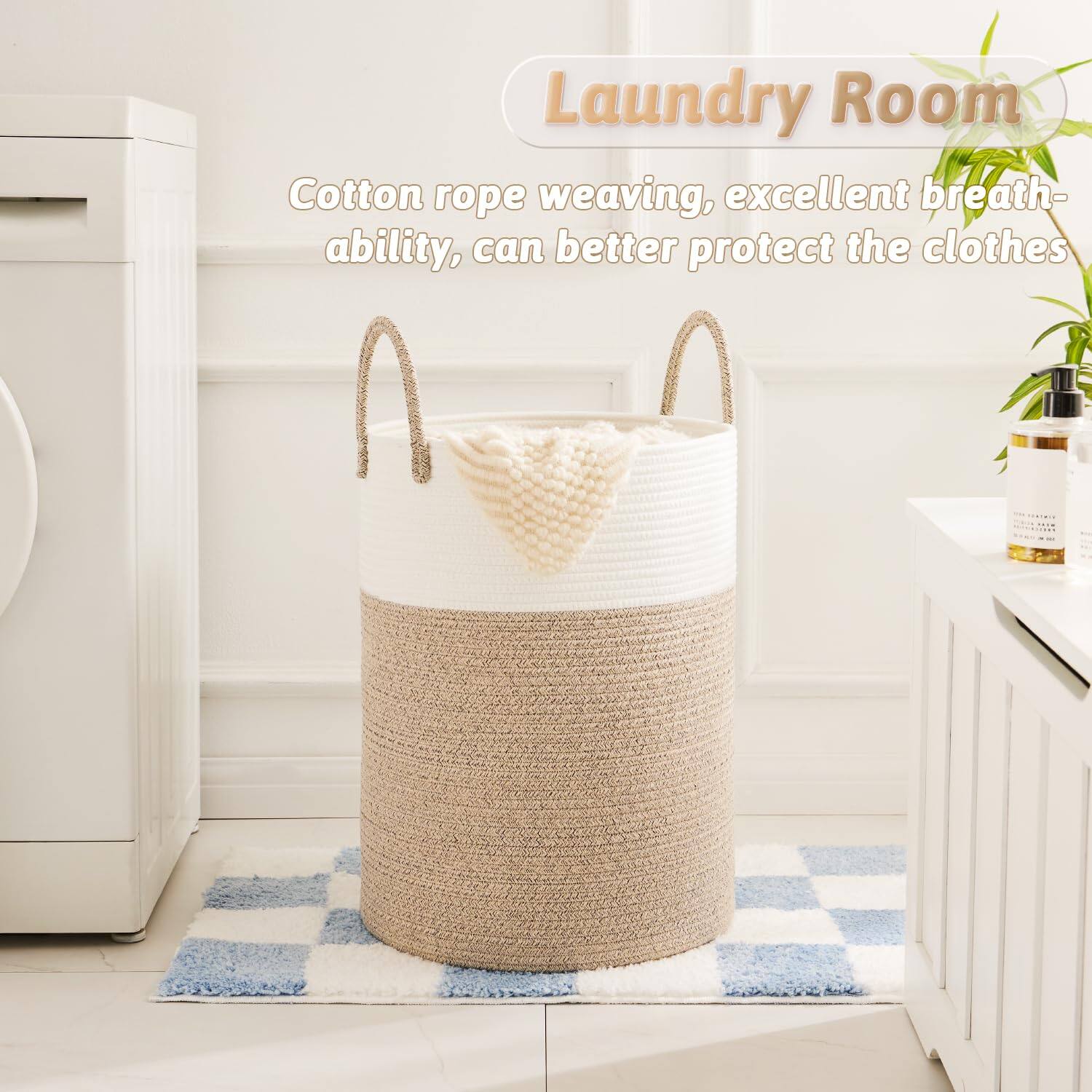Laundry Room  
Cotton rope weaving, excellent breathability, can better protect the clothes