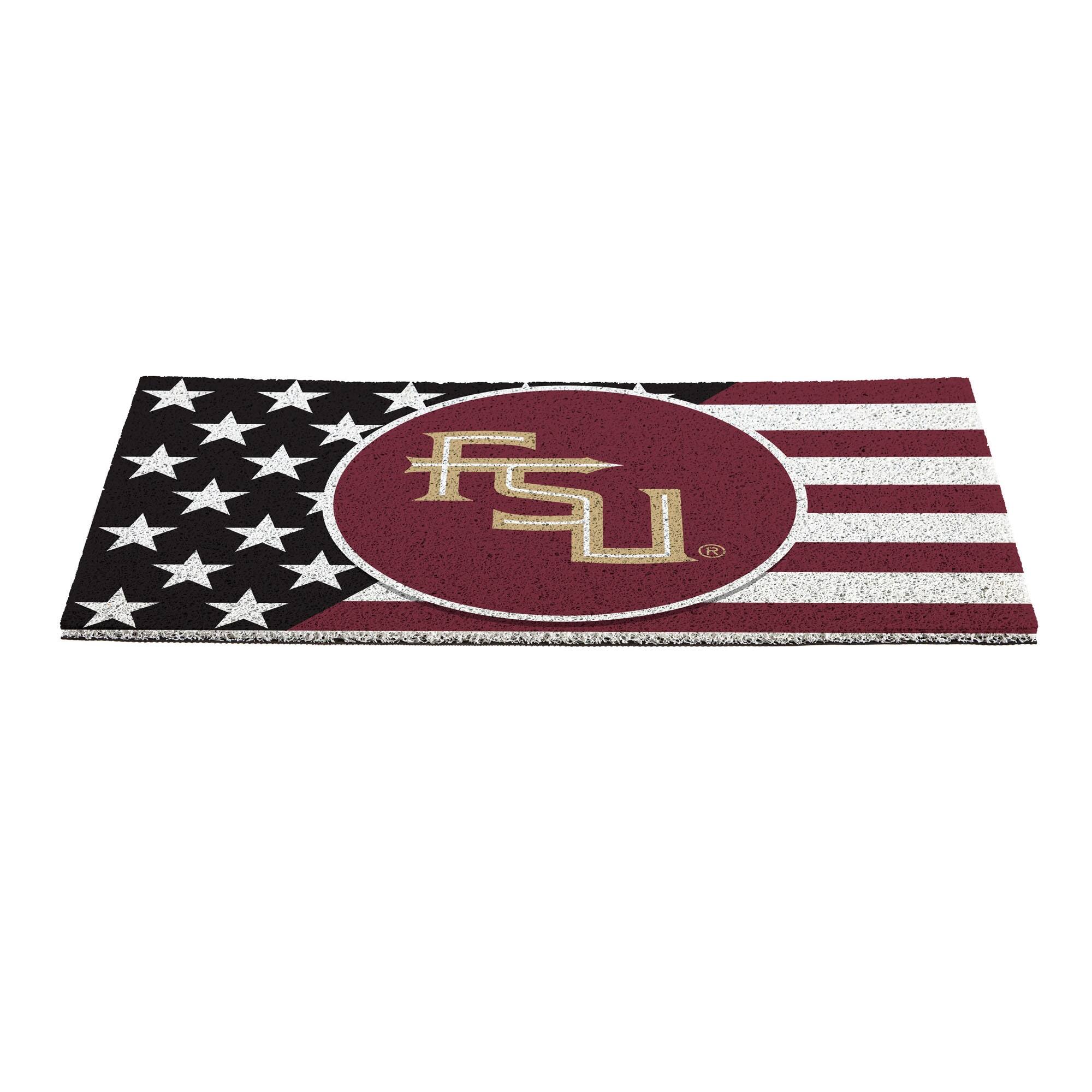 Alt View 1. Evergreen Enterprises - Florida State Seminoles 16" x 28" Stars & Stripes Patriotic Turf Mat - Multicolor.