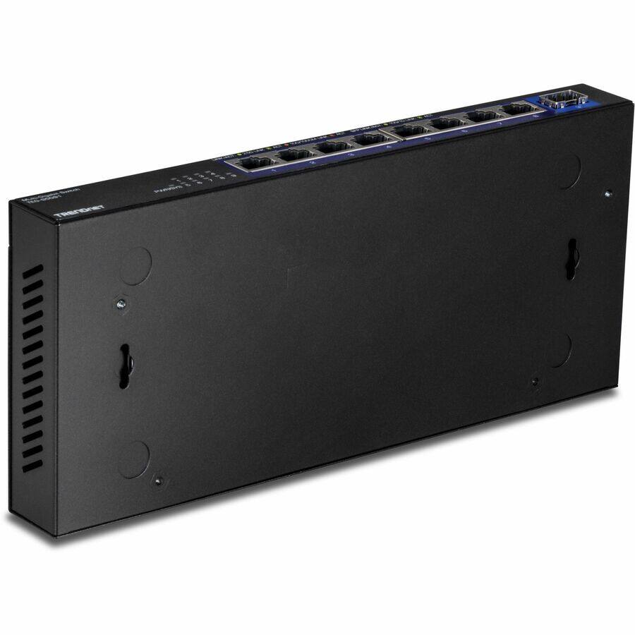 Alt View 5. Trendnet - TRENDnet 9-Port Unmanaged 2.5G Switch with 10G SFP+ Port, TEG-S5091, 8 x 2.5GBASE-T Ports, 60Gbps, Wall Mountable - Black.