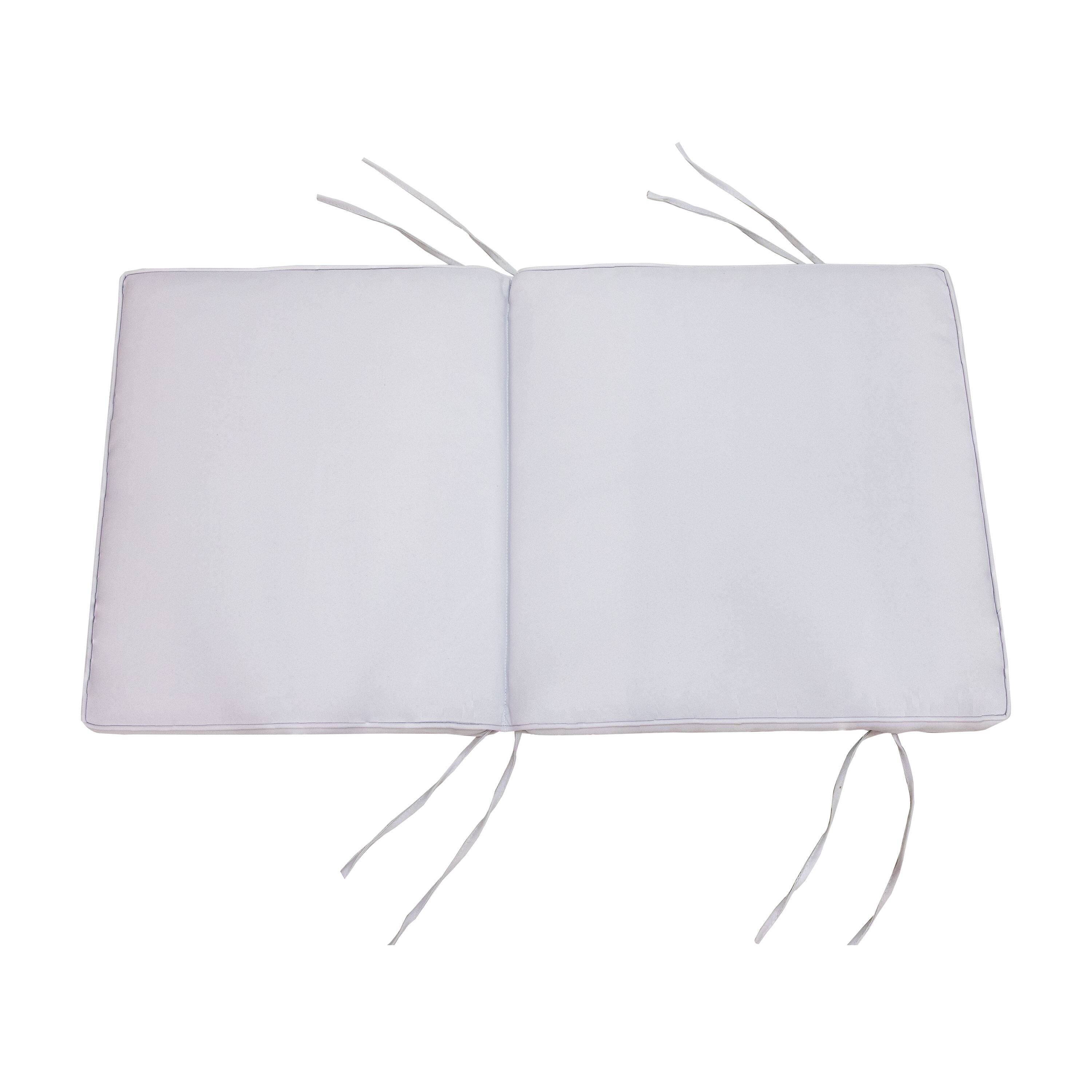 Alt View 5. Sunnydaze - Rodanthe Acacia Wood 5-Piece Outdoor Dining Set - Natural/Bone White.