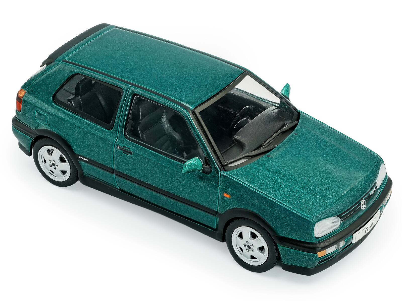 Alt View 3. Solido - 1994 Volkswagen Golf MKIII VR6 Dragon Green Pearl 1/43 Diecast Model Car by Solido.