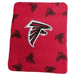 Logo Brands - Atlanta Falcons 50" x 60" Repeating Logo Classic Plush Throw Blanket - Multicolor